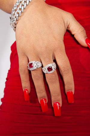 90s Vintage Ring | Red