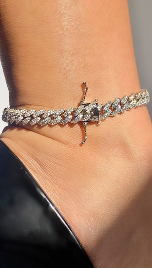 Dainty Cuban Link Anklet | Silver