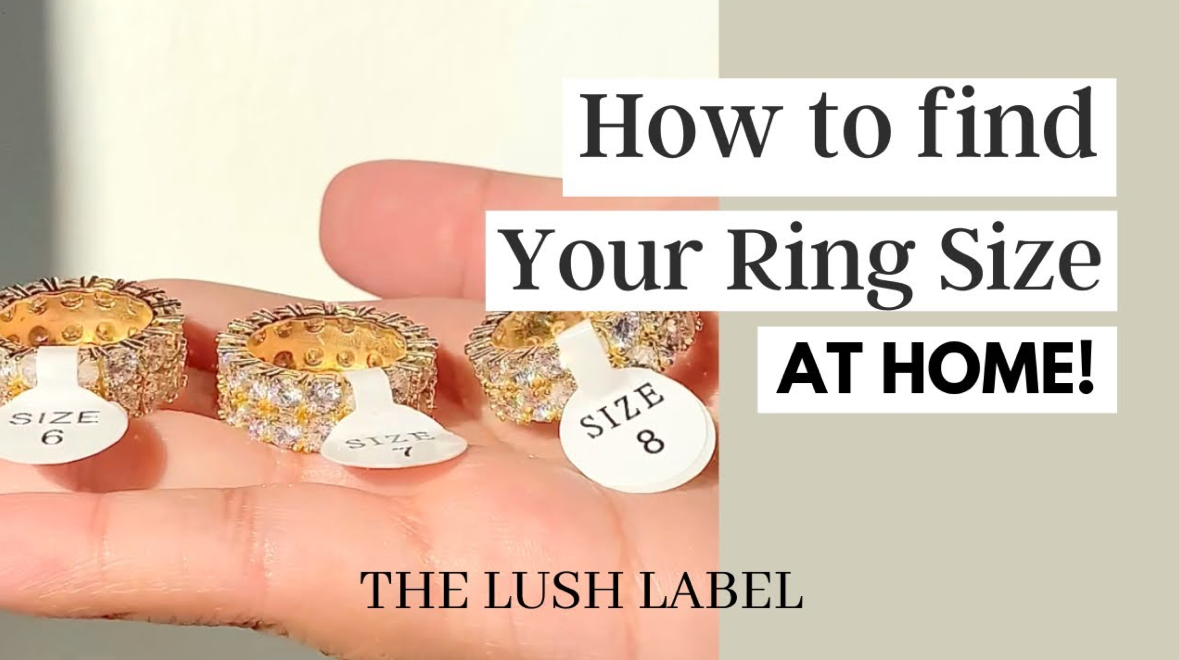 HOW TO FIND YOUR RING SIZE AT HOME! (HACK)
