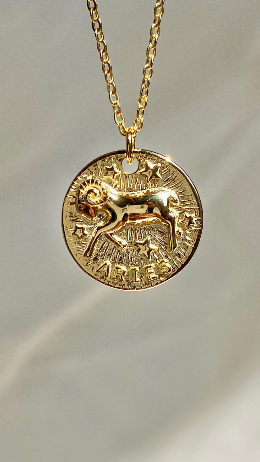Dainty Gold Zodiac Necklace