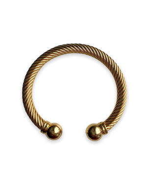 Twisted Cuff Bracelet | Gold