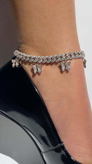 Butterfly Cuban Anklet